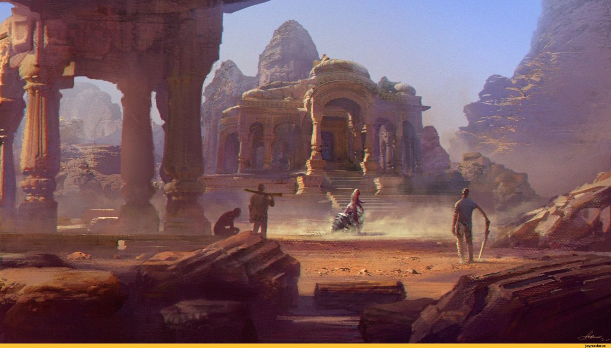 Пустынный храм арт