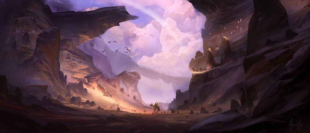 Узкое ущелье арт