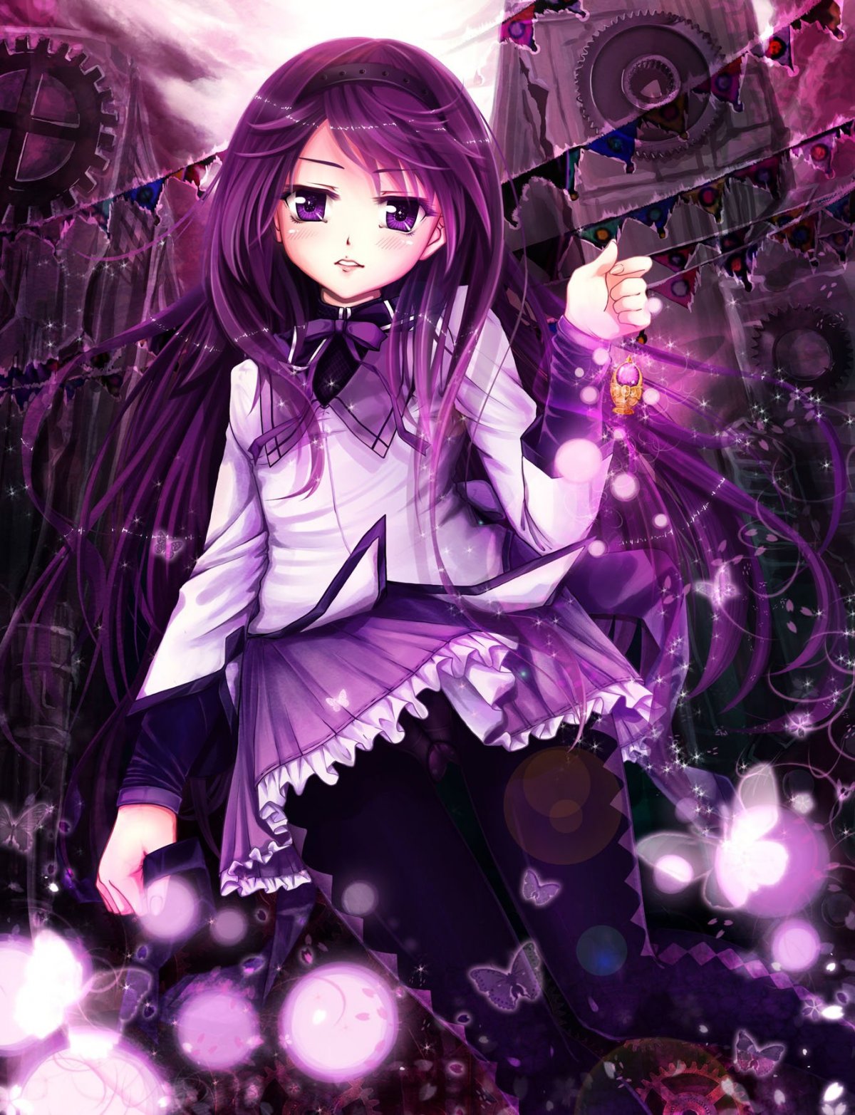 Фиолетоволосая Геншин