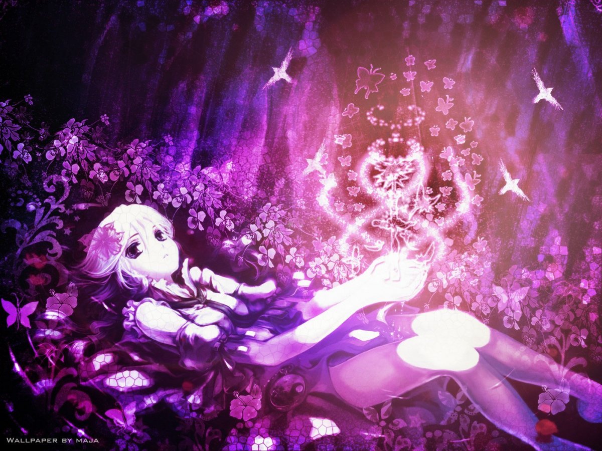 Аниме фиолетовый