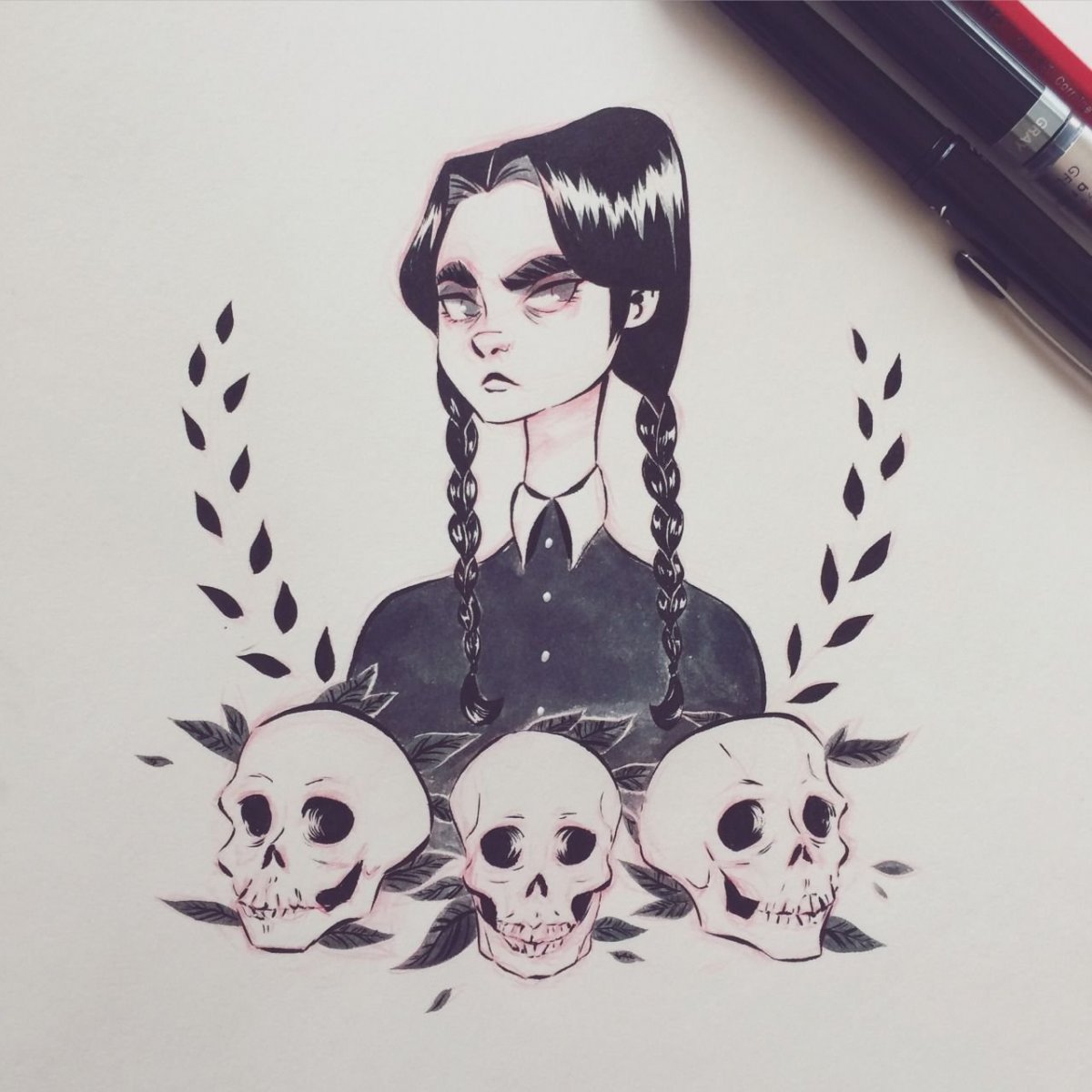 Уэнздей Аддамс арт