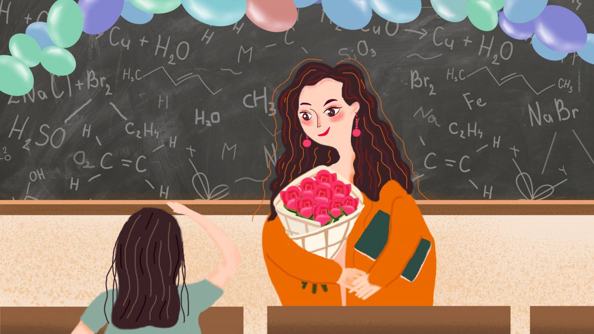 День учителя фон