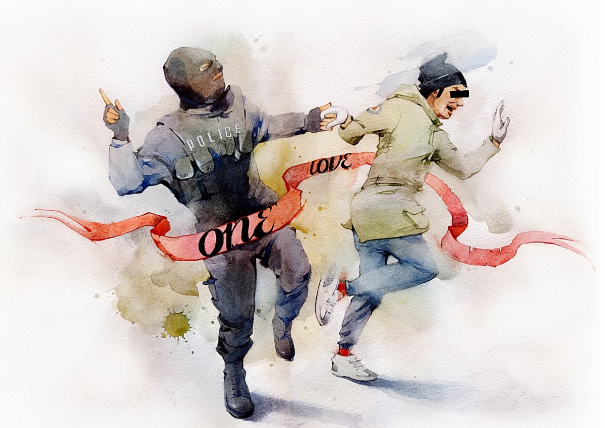 Хулиган с фаером