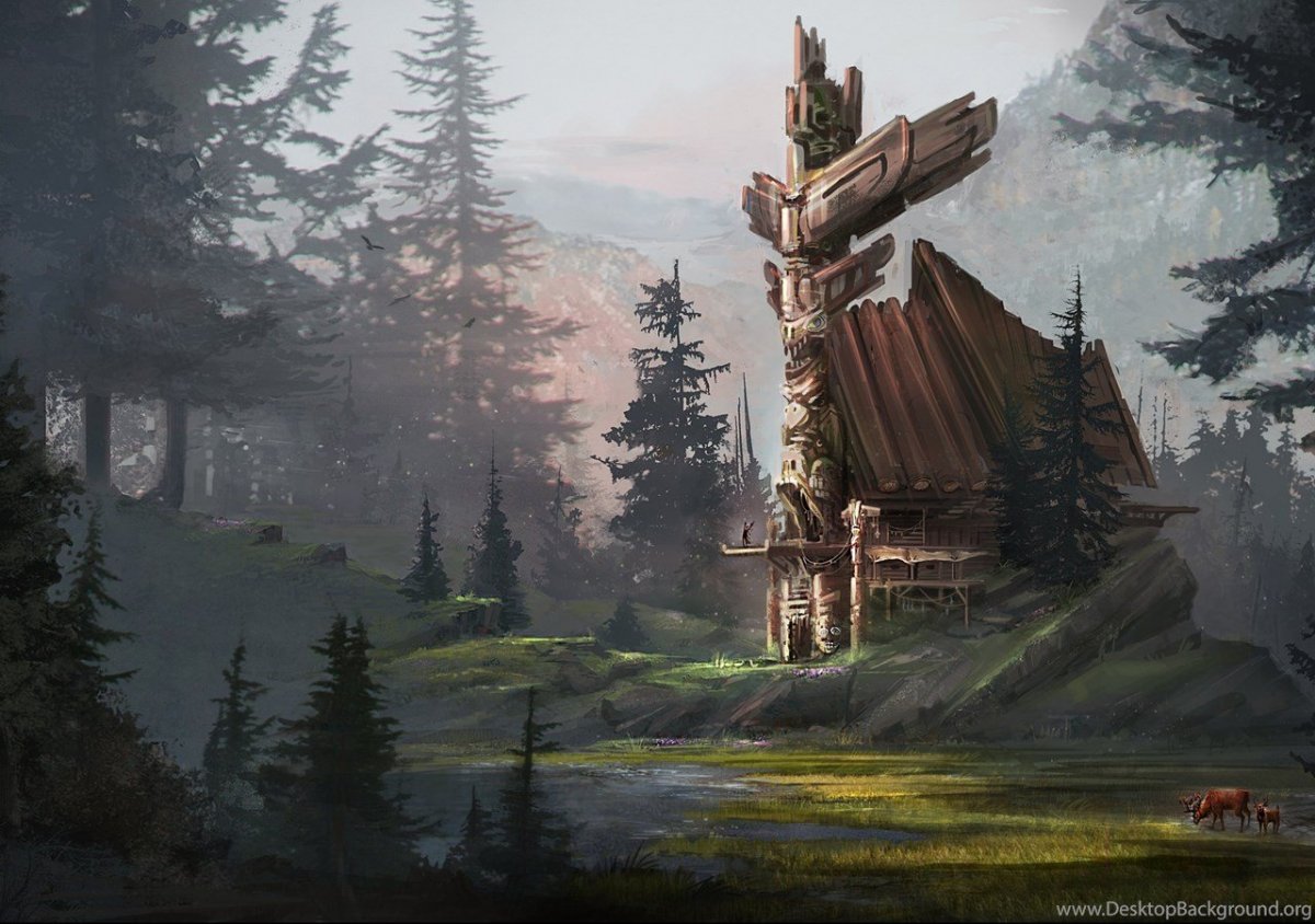 Пейзаж славянское фэнтези