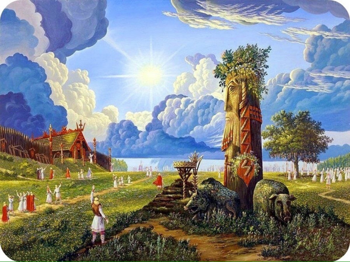 Всеволод Иванов картины Ведическая Русь