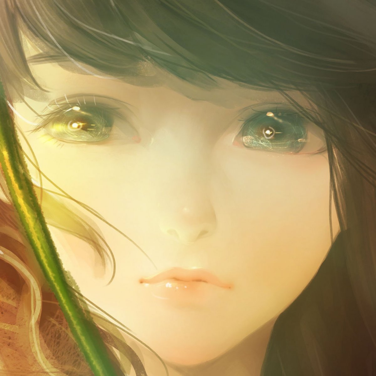 Темноволосые зеленоглазые девочки