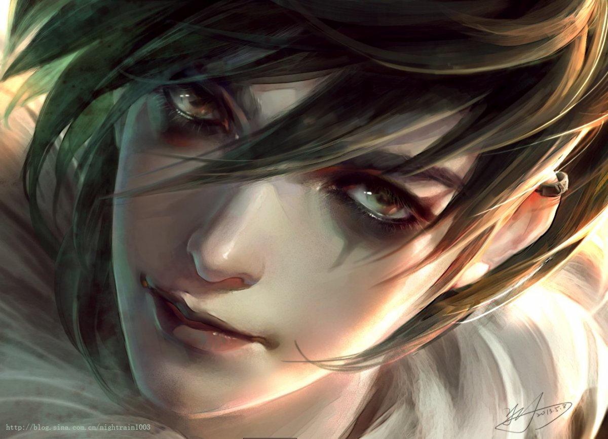 Эльф с зелеными глазами