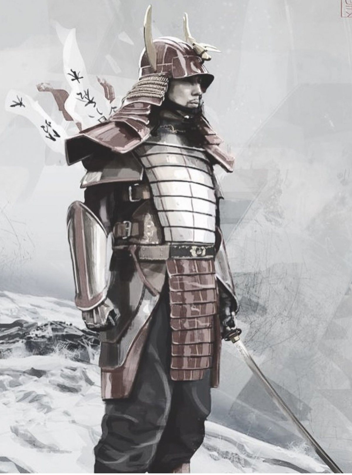 Самурай Ронин красный