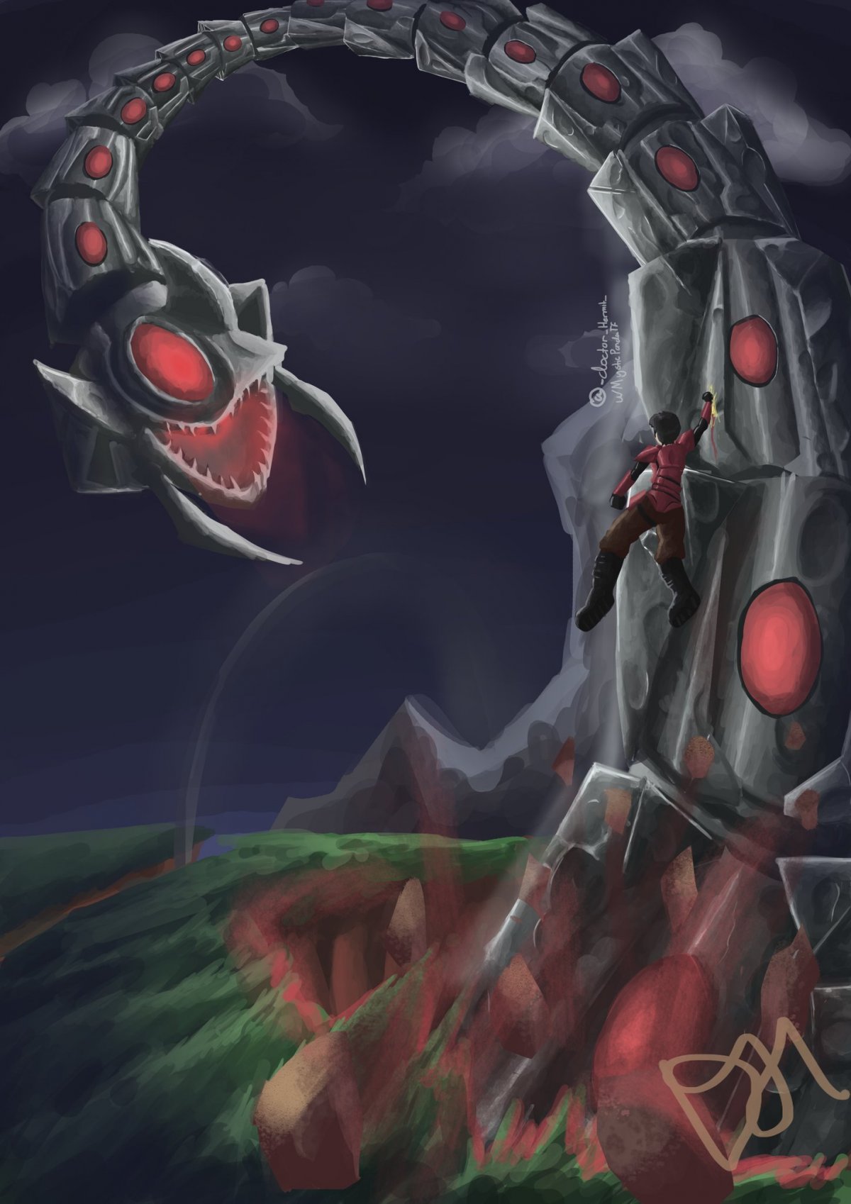 Террария босс уничтожитель арт