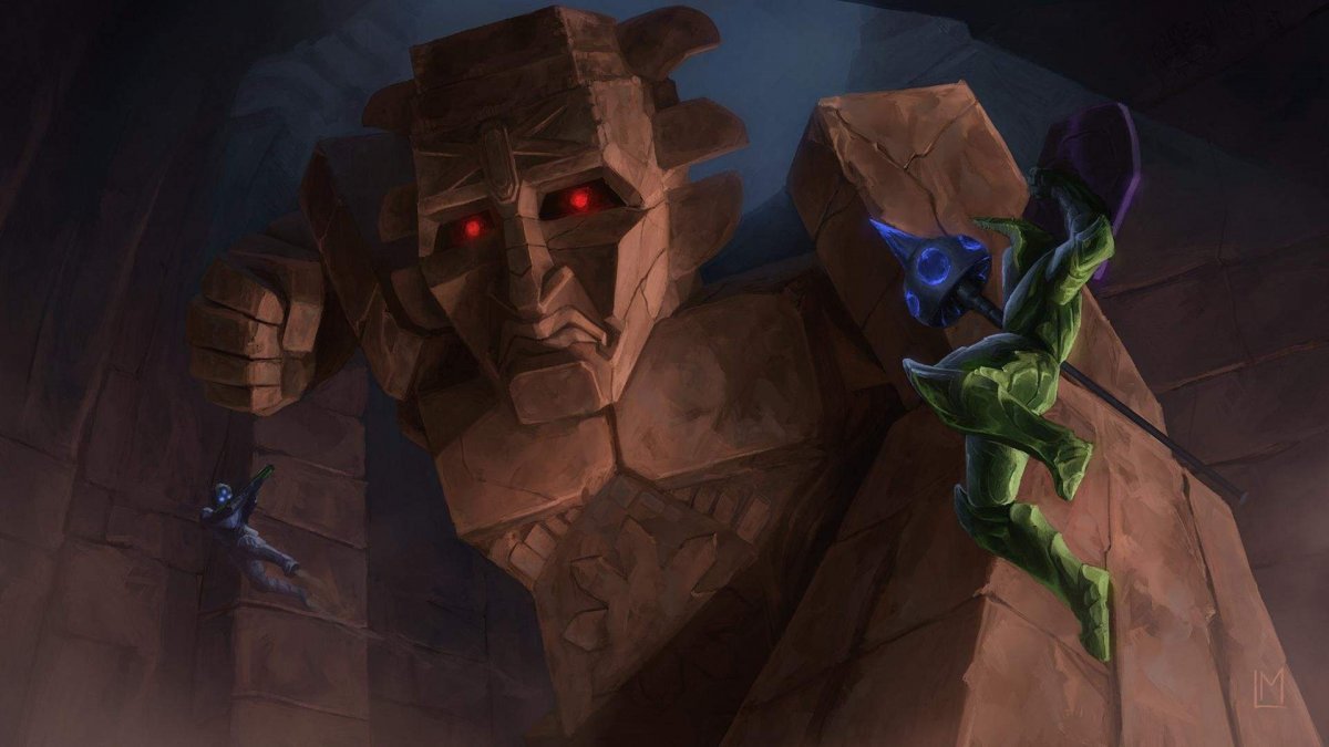 Terraria босс голем