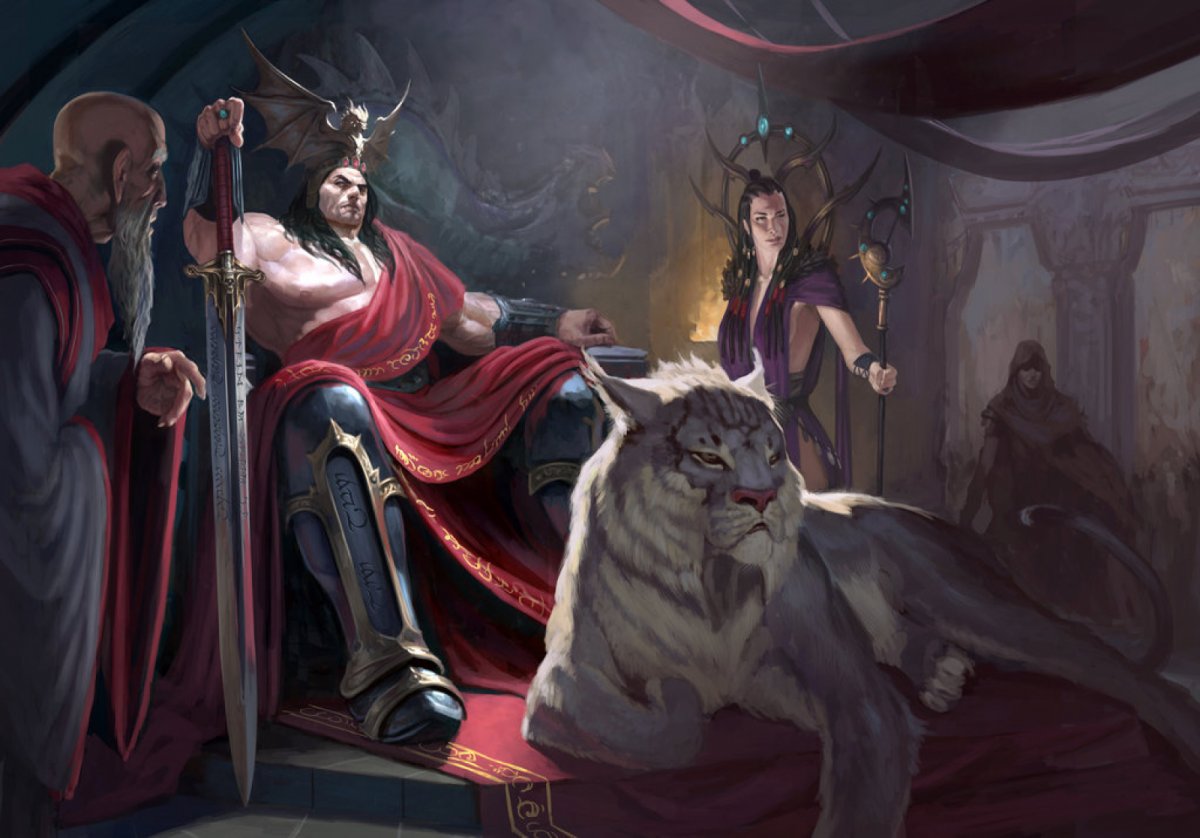 Мужчина на троне фэнтези