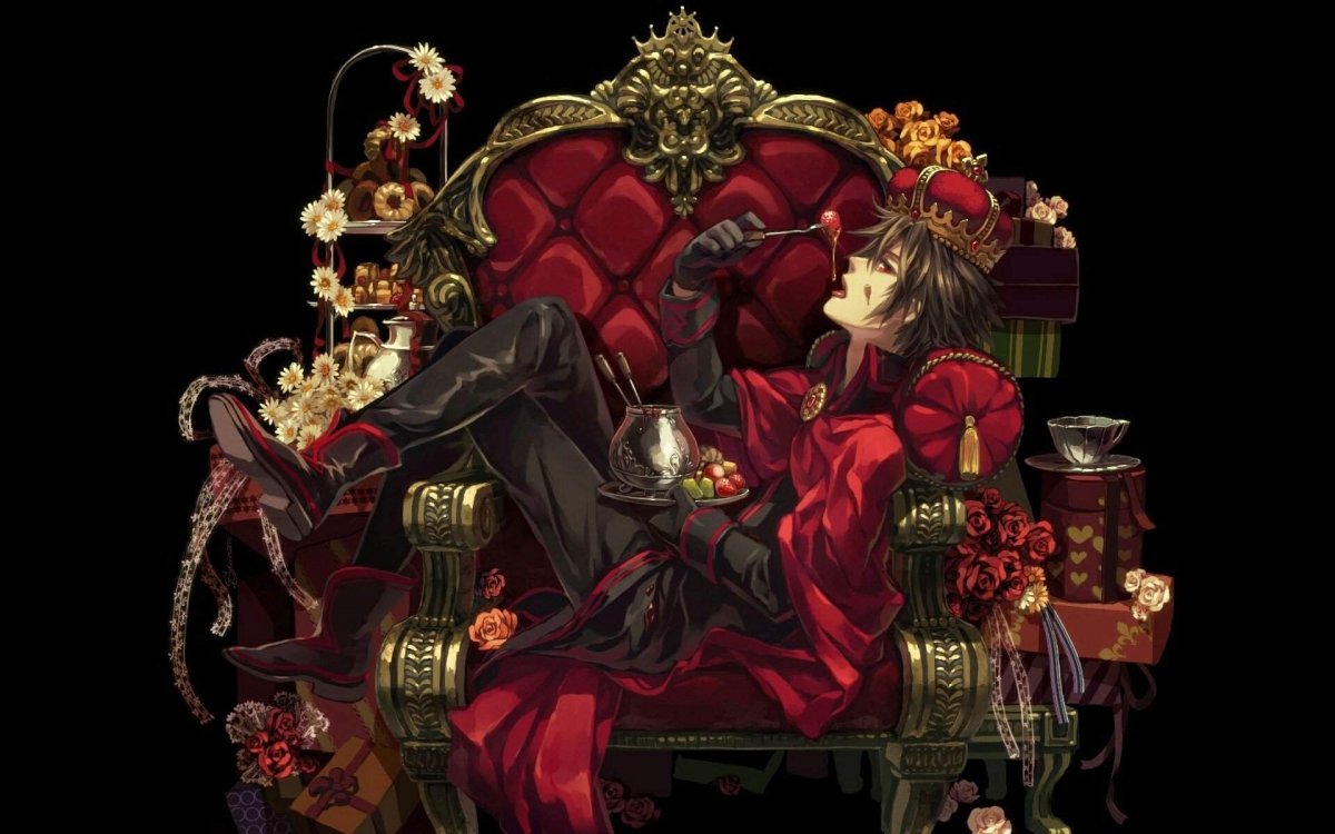 Аниме Король и Королева на троне