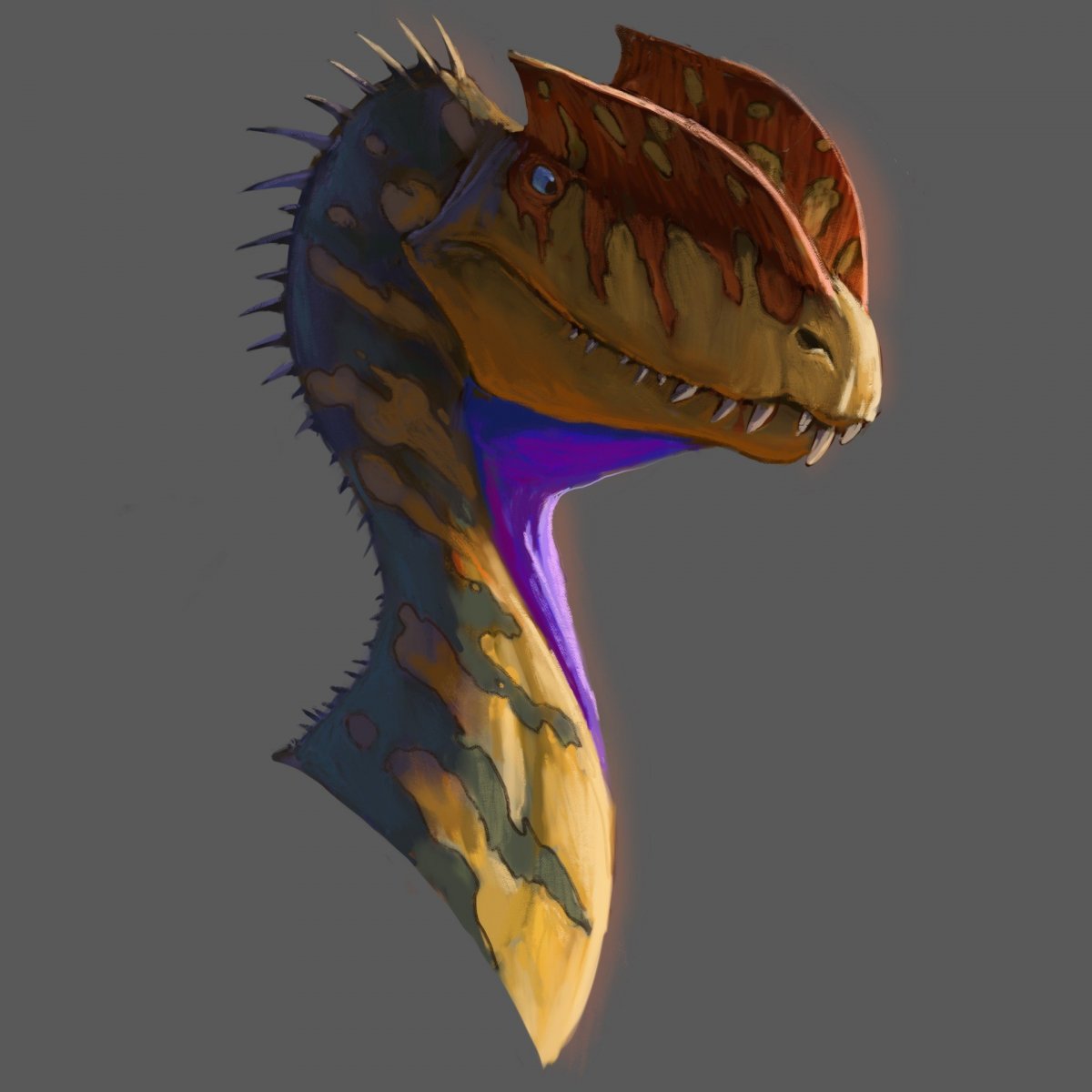 Дилофозавр референс