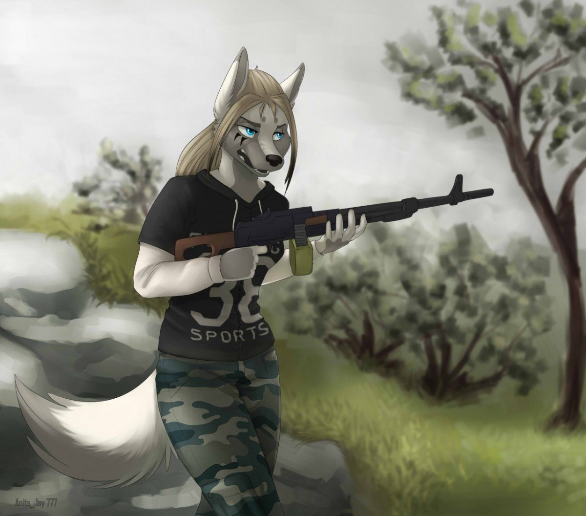 Фурри волчица Найтшейд