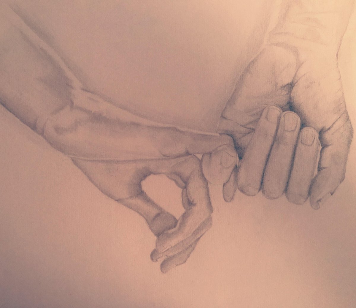 Арт руки влюбленных