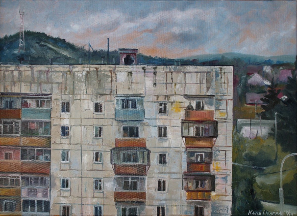 Пятиэтажки живопись