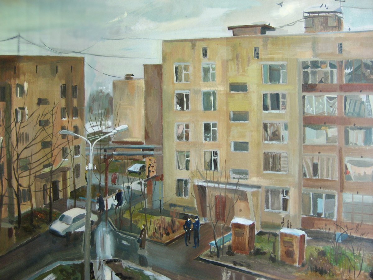 Вид из окна пятиэтажки