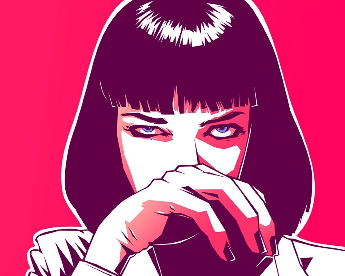 Криминальное чтиво Миа Уоллес арт