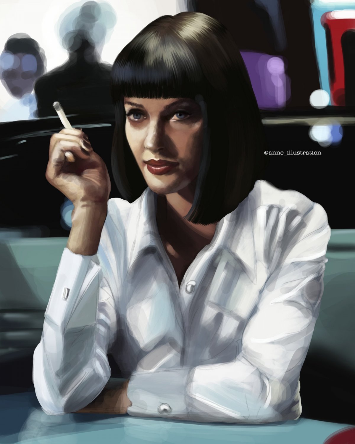 Миа Уоллес вектор