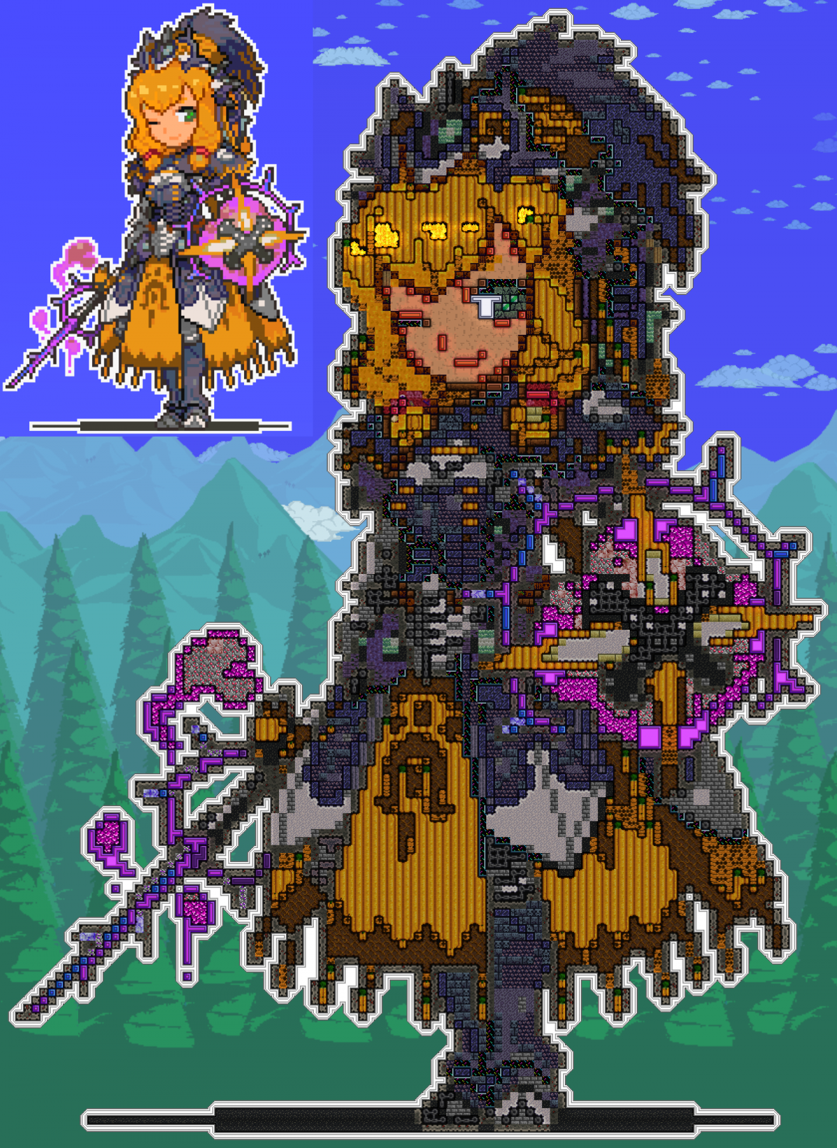 Террария принцесса арт