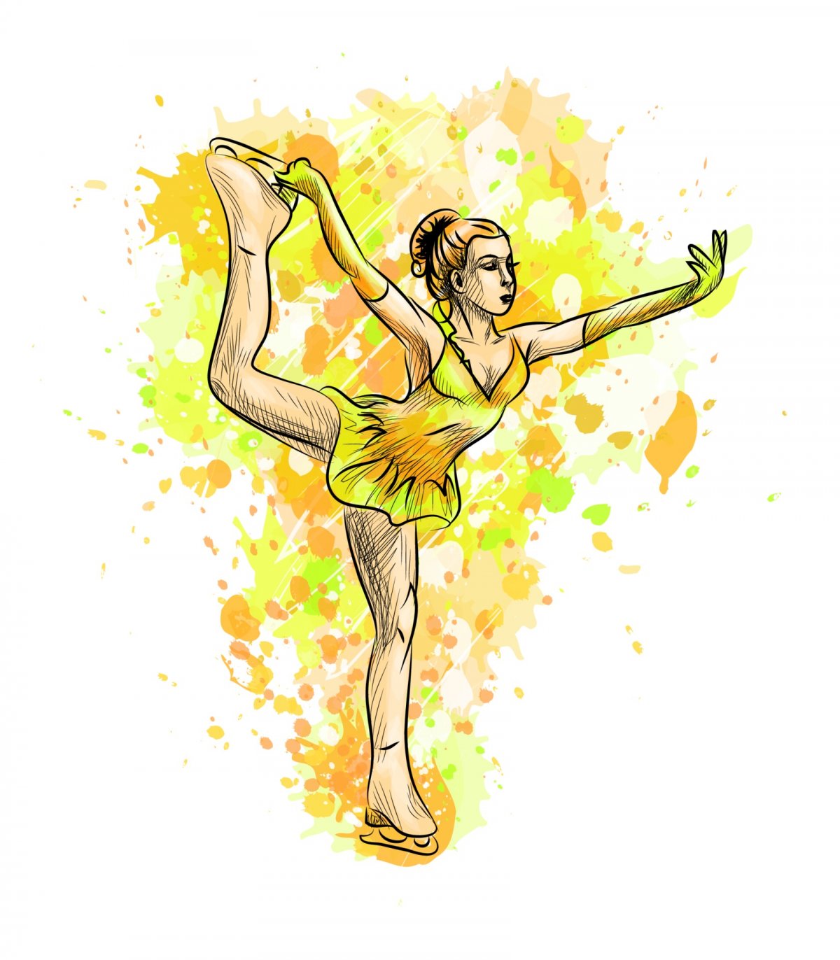 Фигуристка абстракция