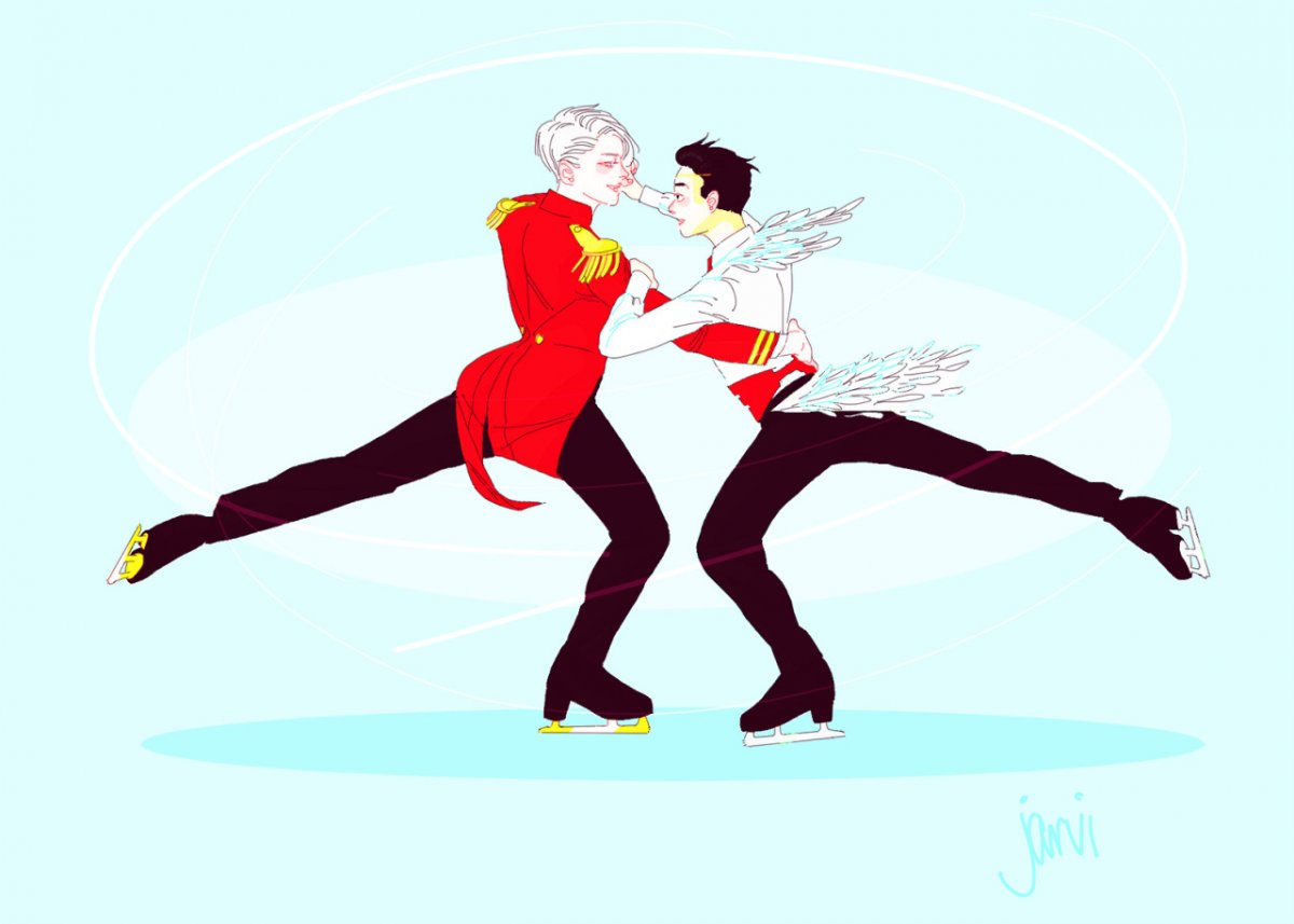 Валентинки Юри на льду