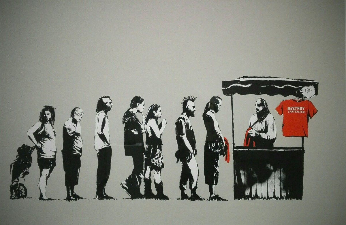 Бэнкси Morons White