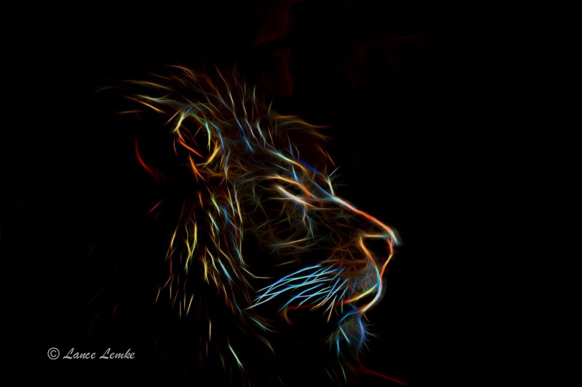 Неоновый Лев