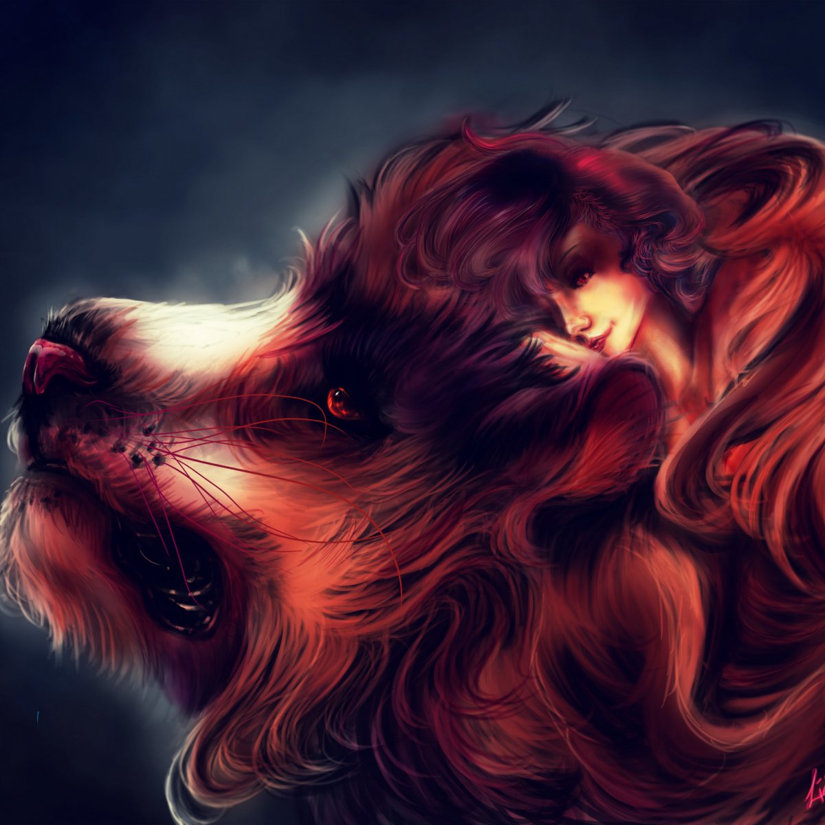 Девушка и Лев