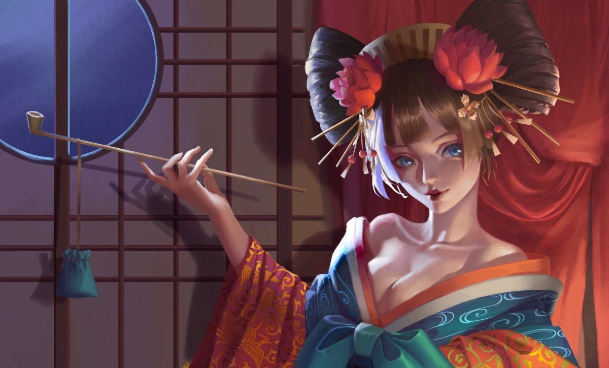 Японская гейша аниме