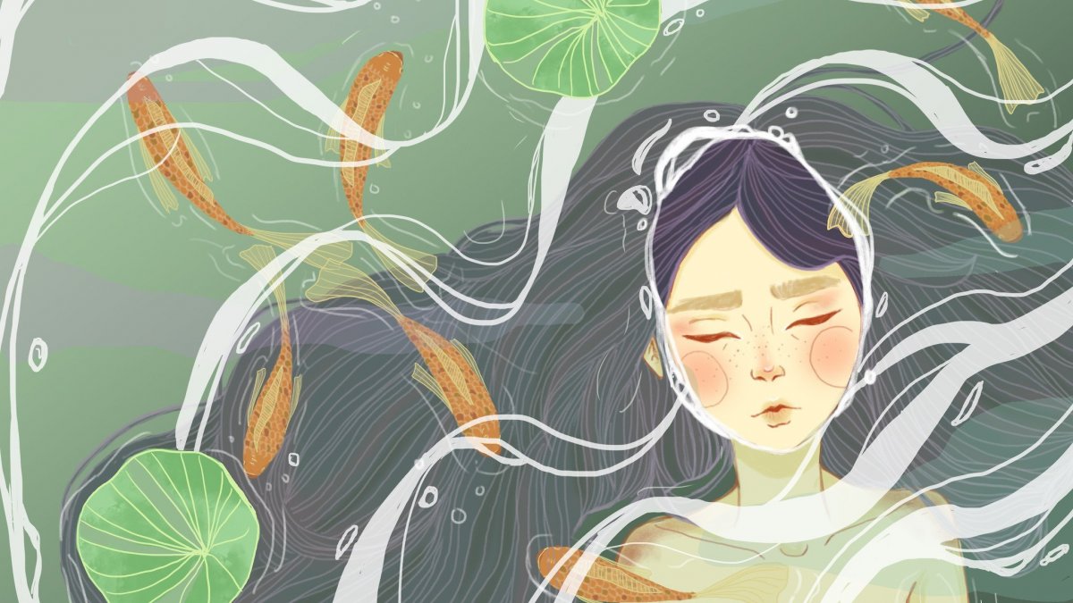 Девушка с арфой