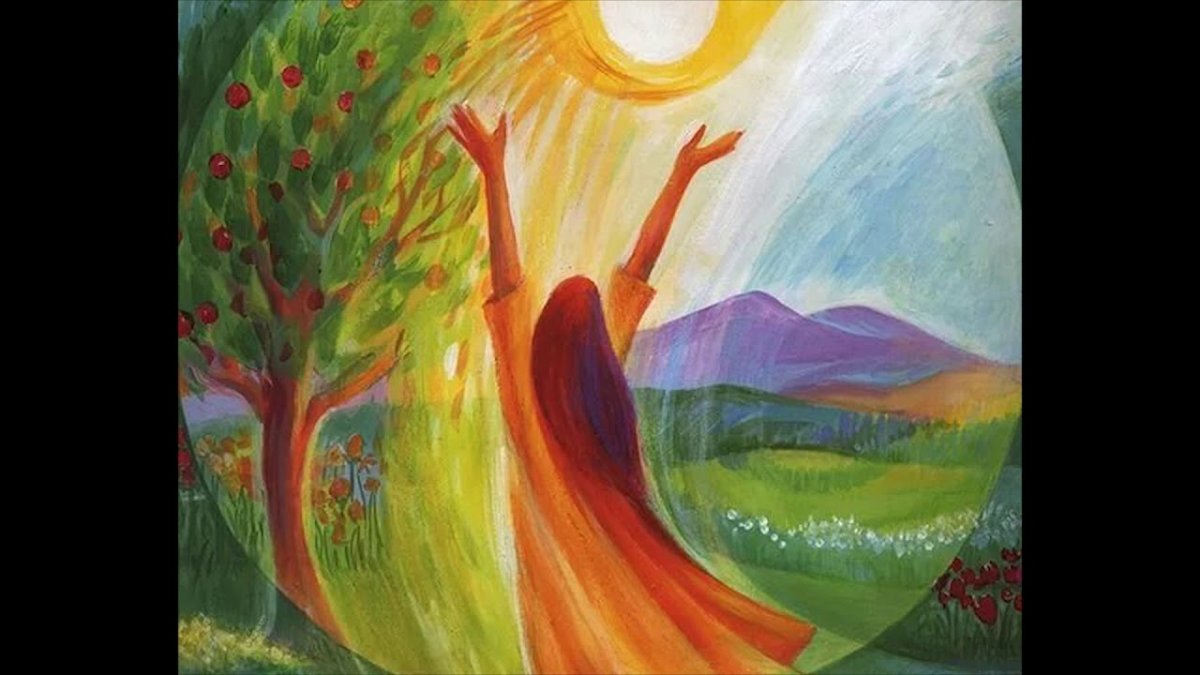 Необычное озеро арт