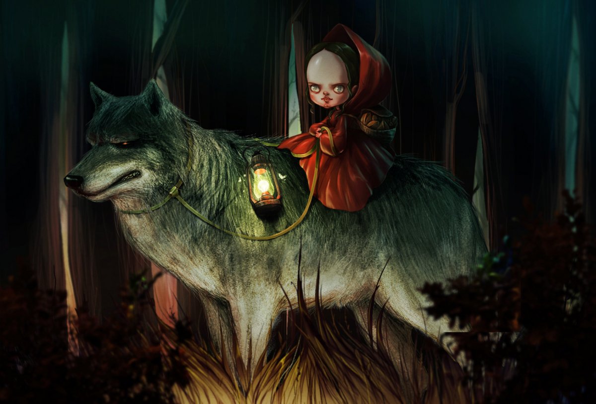 Красная шапочка убила волка