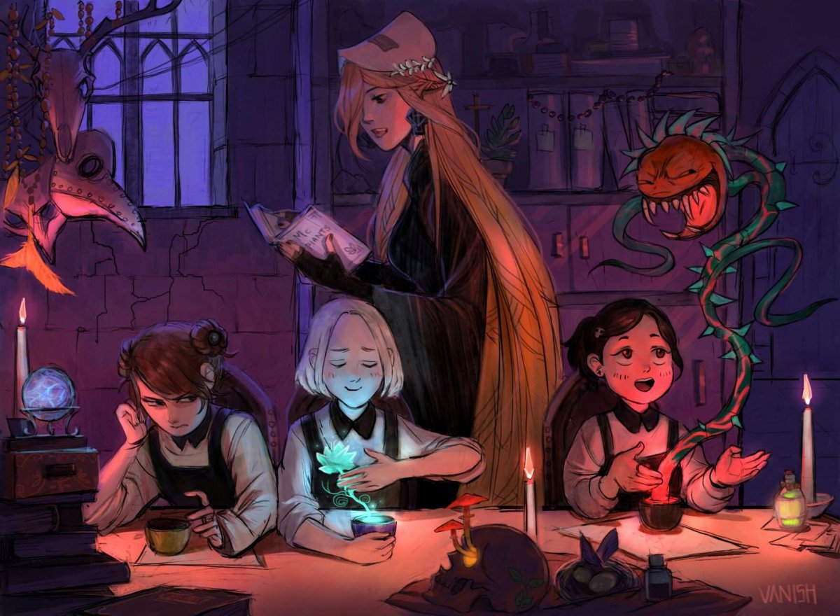 Школа ведьмочек арт