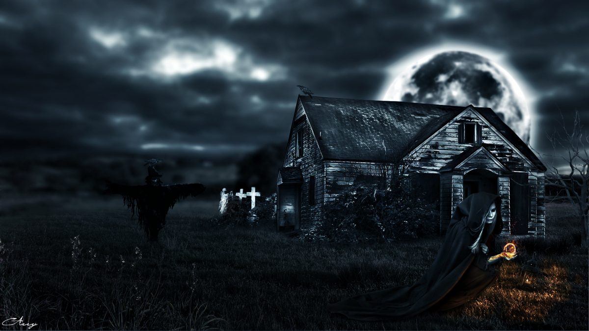 Заброшенный дом ведьмы внутри