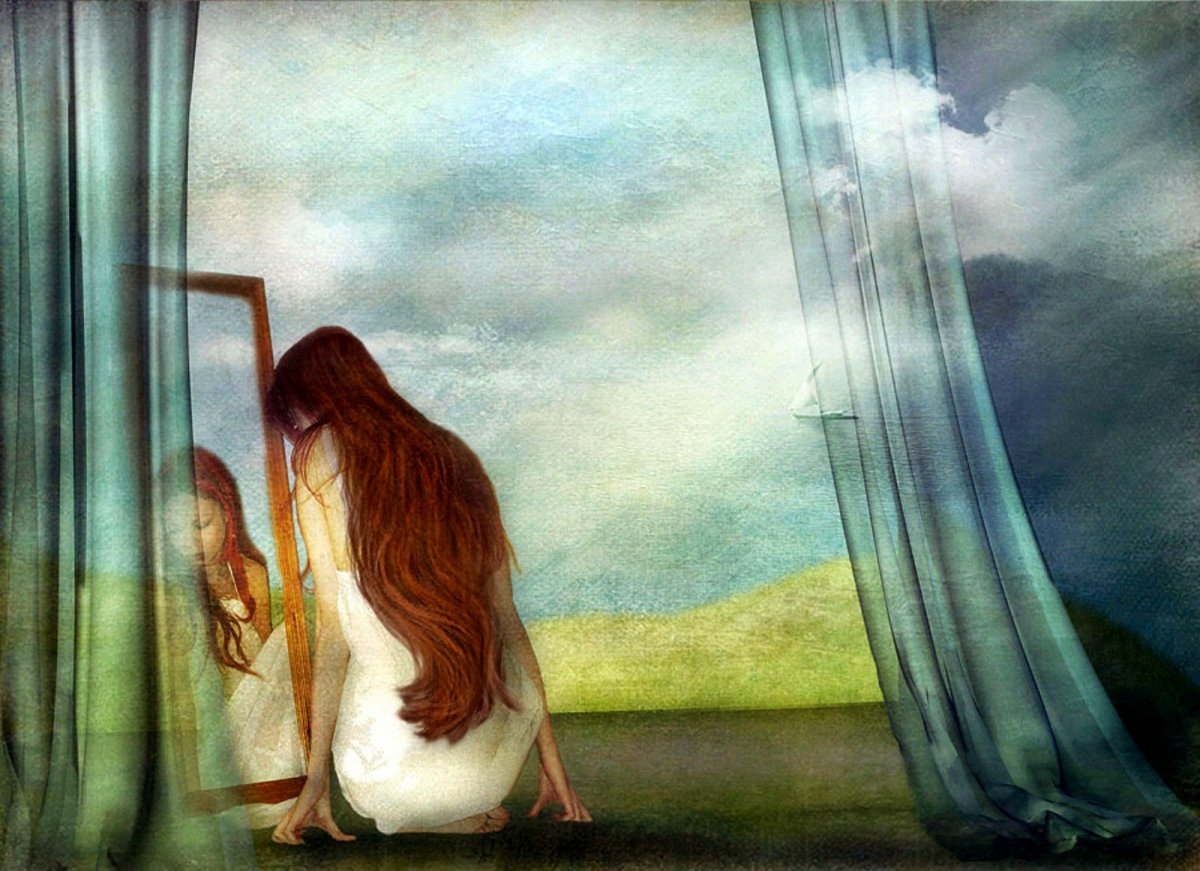 Разговор с отражением в зеркале