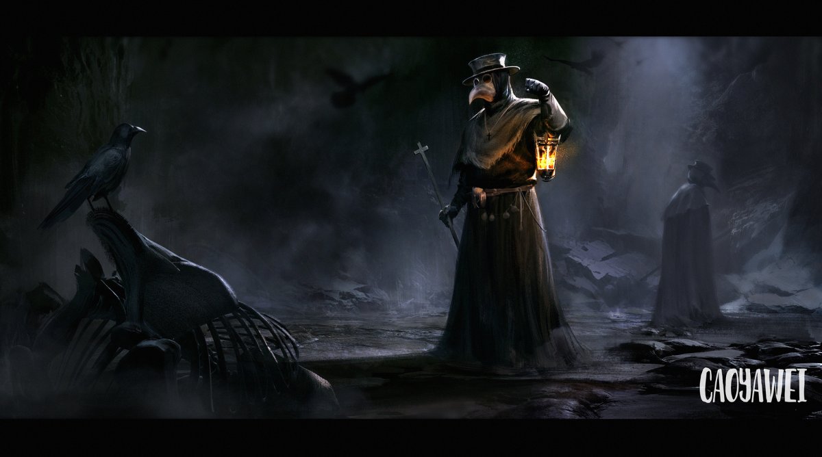 Чумной доктор фэнтези арт демон