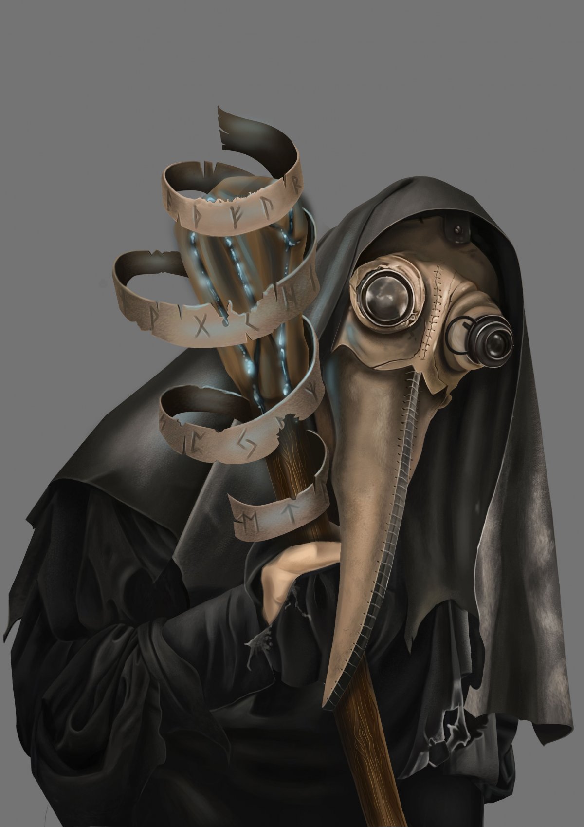 Чумной доктор цветы