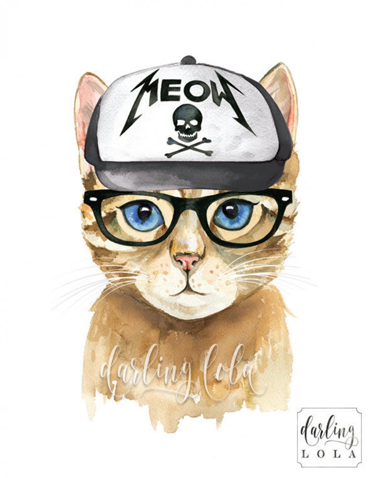 Черный кот в очках