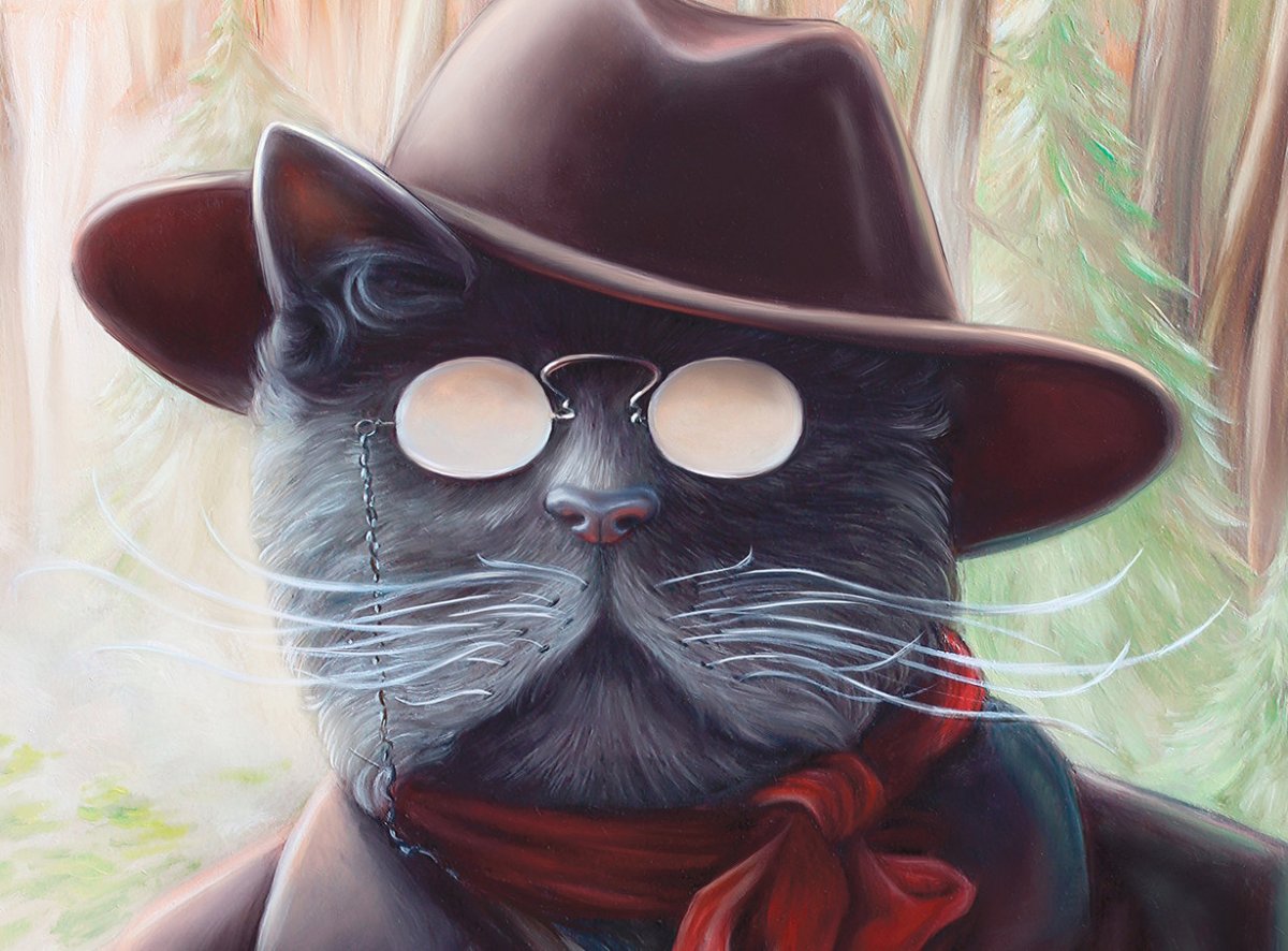 Кот в хипстерских очках