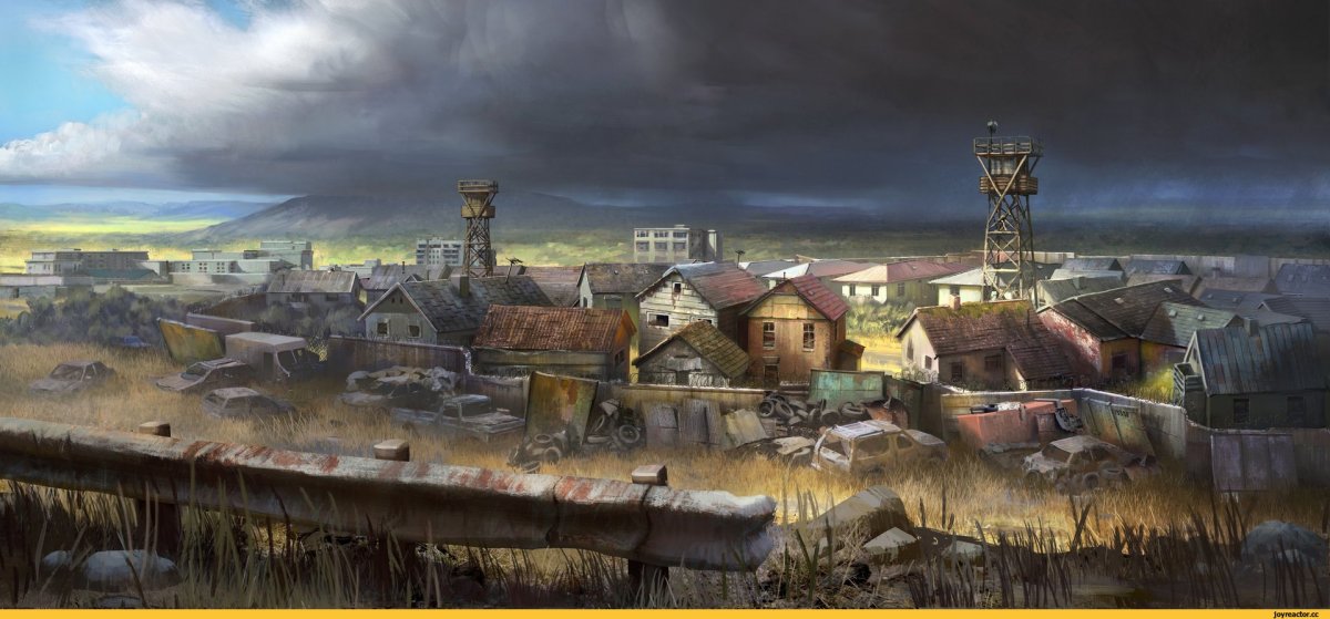 Постап деревня арт