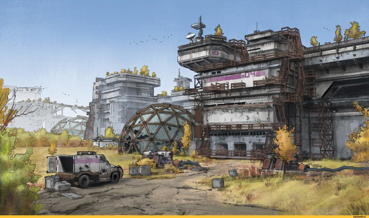 Постапокалипсис поселения арт