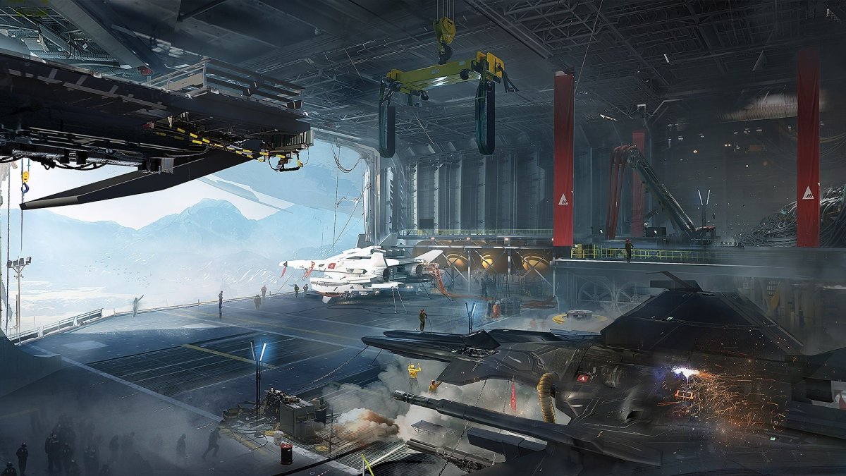 Концепт арт техника футуризм