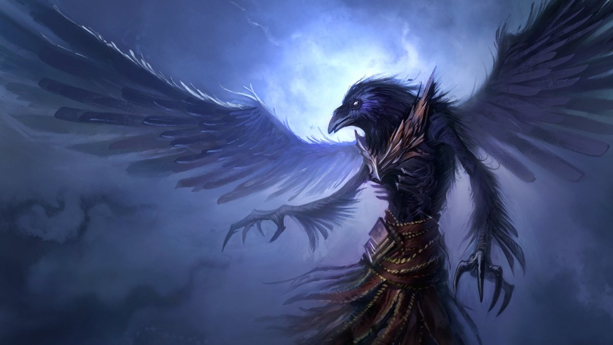 Демонический ворон