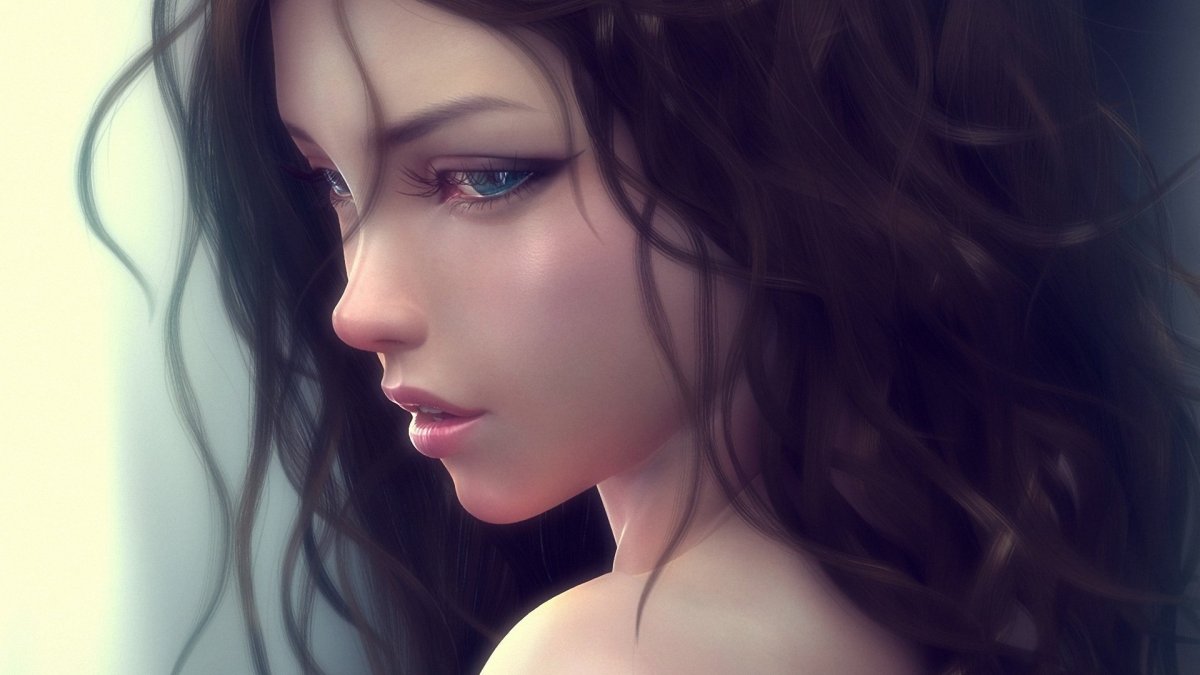 Красивая девушка арт