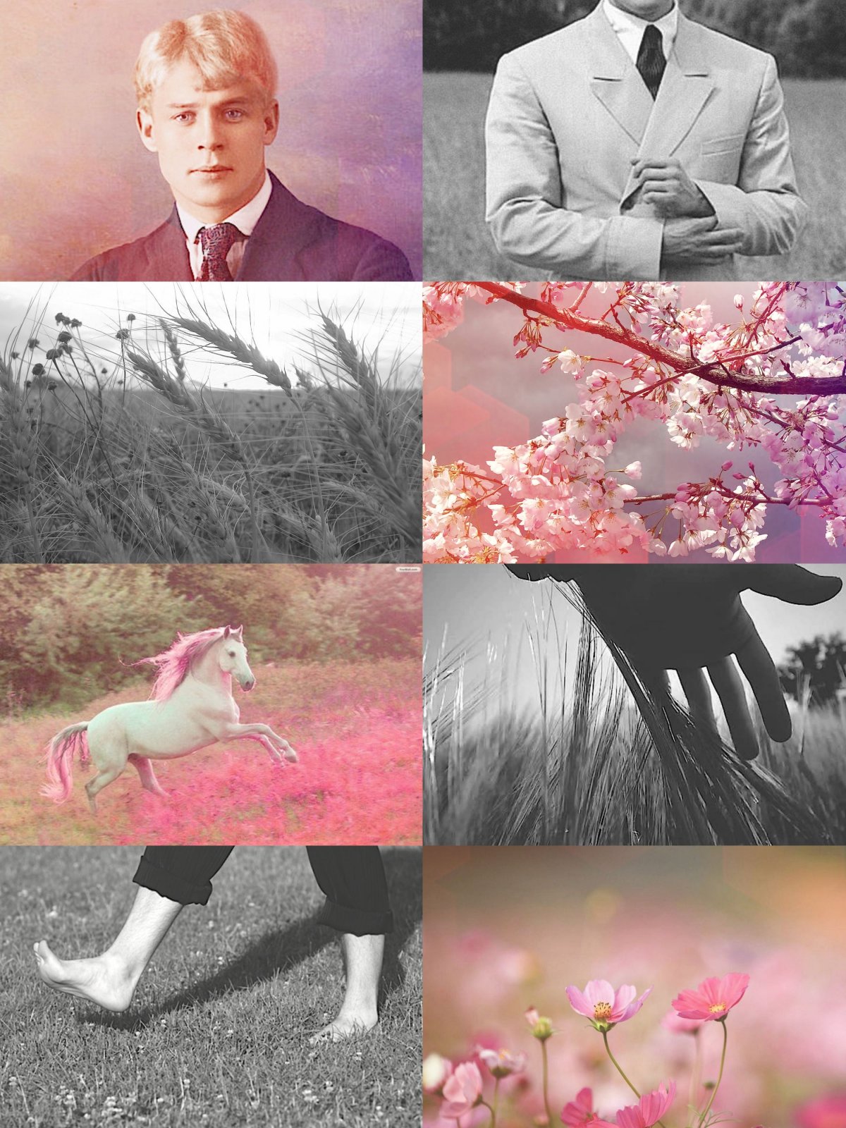 Сергей Есенин фотоколлаж