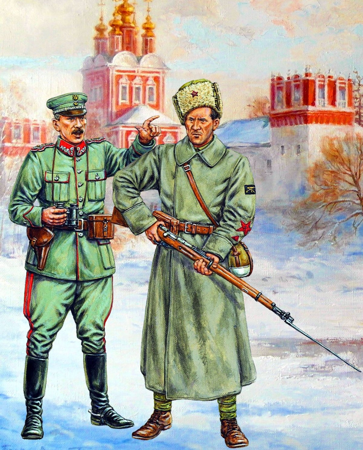 Советский офицер 1-16 Трумпетер