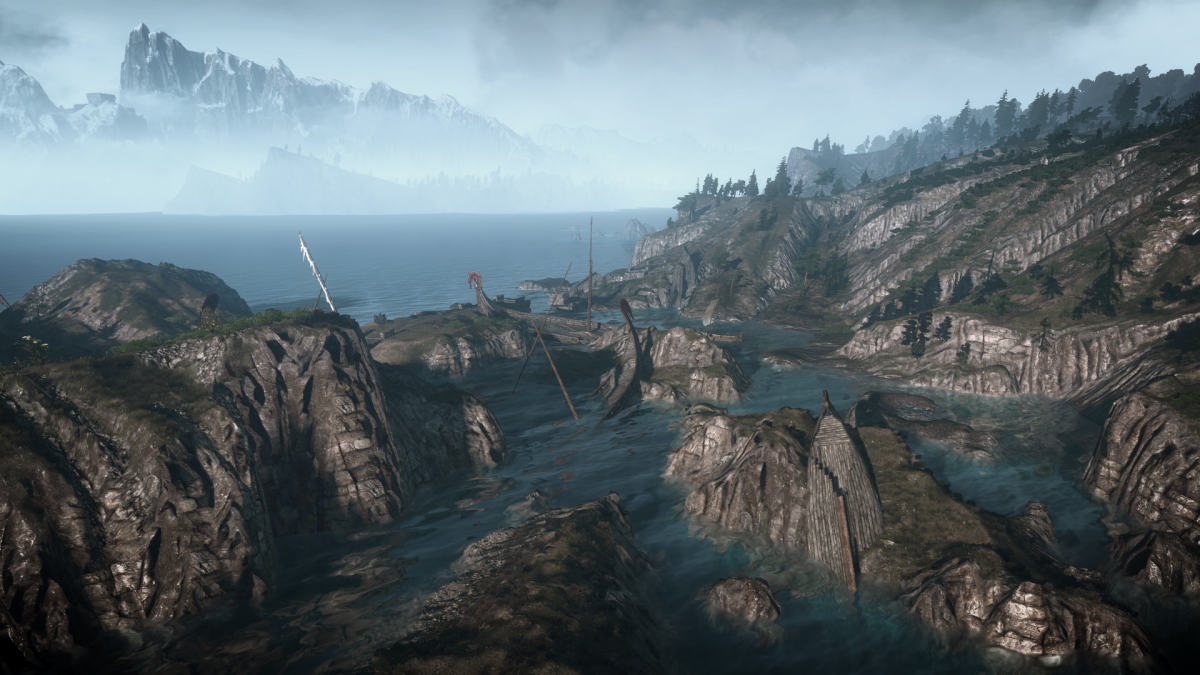 Ведьмак Скеллиге пейзаж