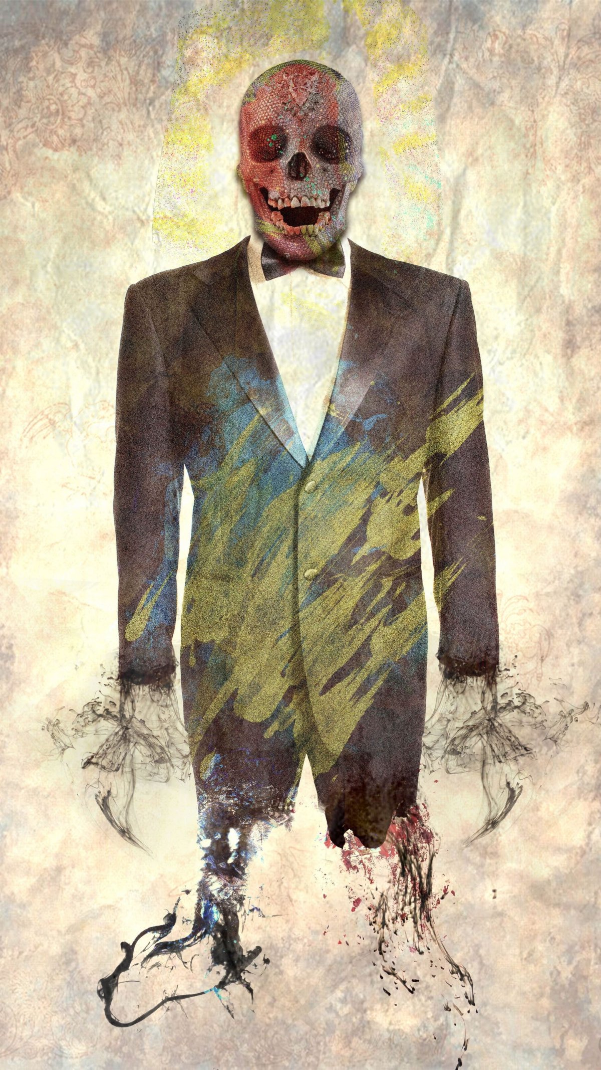 David Lozeau арт скелет солдат