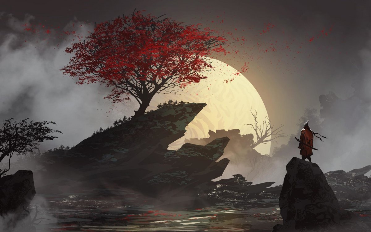 Фон Япония Самурай